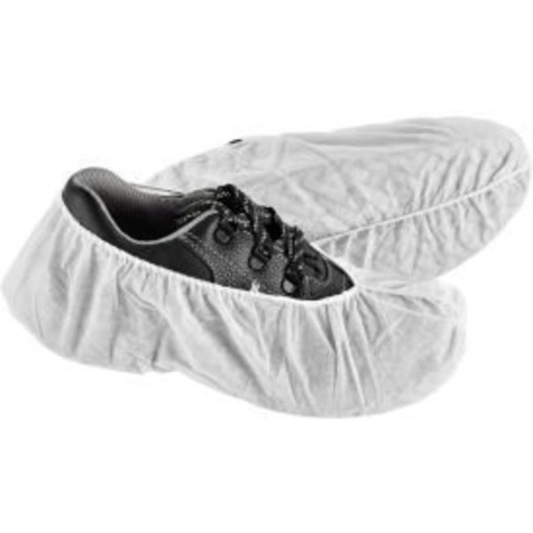 Global Equipment Global Industrial„¢ Standard Disposable Shoe Covers, Size 6-11, White, 150 Pairs/Case KC-W-40G-L-SC